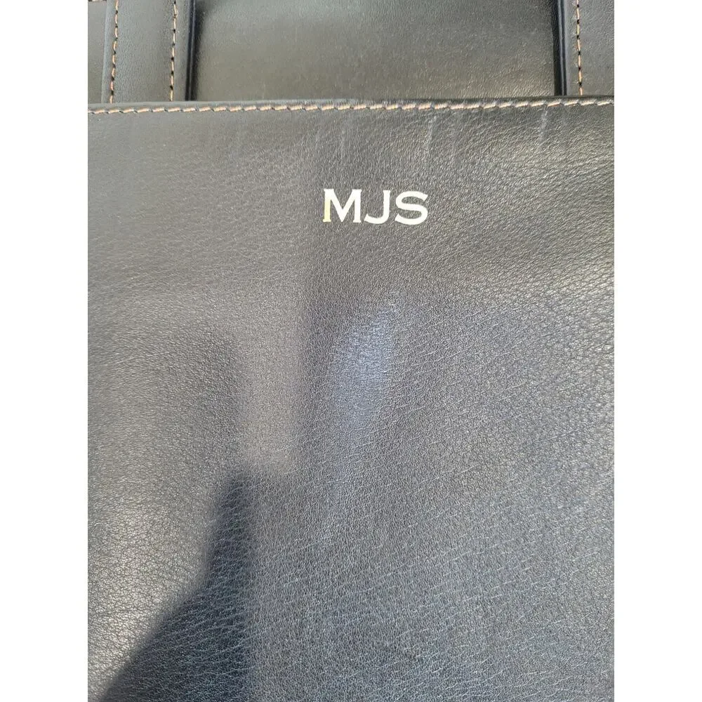 Scully Soft Plonge Black Leather Personal Planner Bag Zip 11 x 13.5 x‎ 2 #8